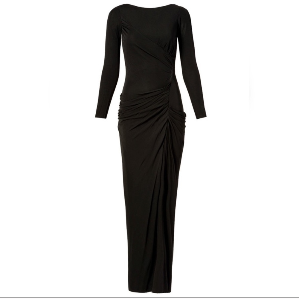 Black badgley mischka forbidden territory gown